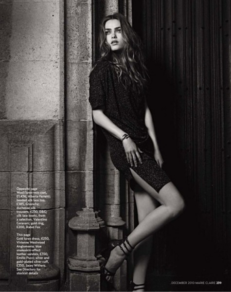 Sophie Vlaming by Kim Myers Robertson for Marie Claire UK December 2010 Sophie Vlaming by Kim Myers Robertson for Marie Claire UK December 2010