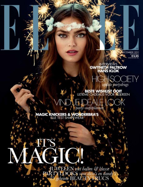 Elle Netherlands December 2011 Cover | Sophie Vlaming by Pablo Delfos Elle Netherlands December 2011 Cover | Sophie Vlaming by Pablo Delfos