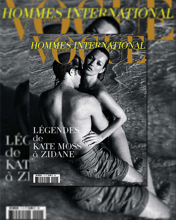 Vogue Hommes International Spring 2010 Cover | Kate Moss by Mario Sorrenti