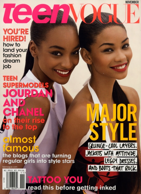 Teen Vogue November 2009 - Jourdan Dunn & Chanel Iman by Patrick