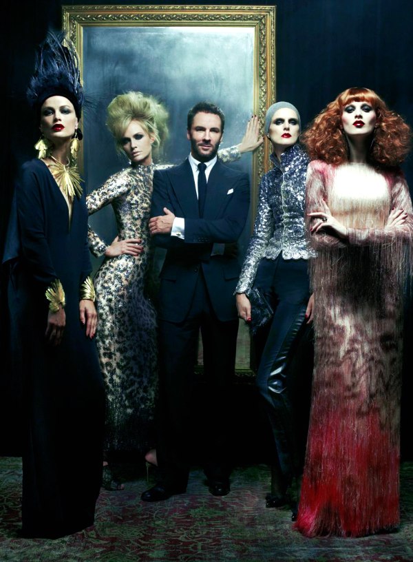 Mr. Ford Returns for Vogue US December 2010 by Steven Meisel