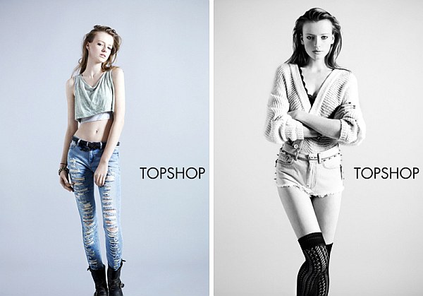 Topshop Spring 2010 Denim Campaign | Anastasia Kuznetsova by Ben Toms