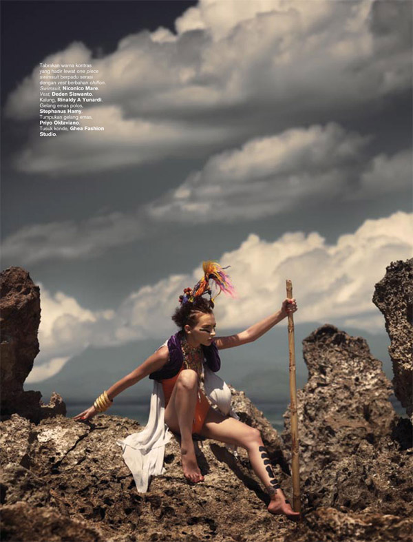 Harper's Bazaar Indonesia | Julia Jamil by Davy Linggar
