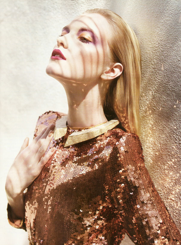Vlada Roslyakova by Marcin Tyszka for Vogue Portugal July 2010