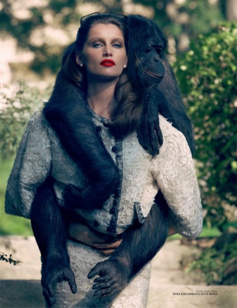 Laetitia Casta Wears Dolce & Gabbana for Vogue Turkey by Sean & Seng Laetitia Casta Wears Dolce & Gabbana for Vogue Turkey by Sean & Seng