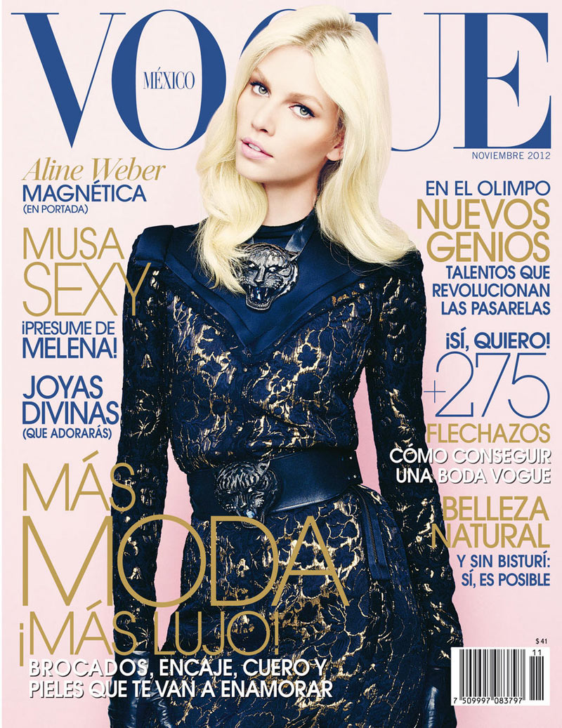Aline Weber is Lovely in Lanvin for Vogue Mexico’s November 2012 Cover