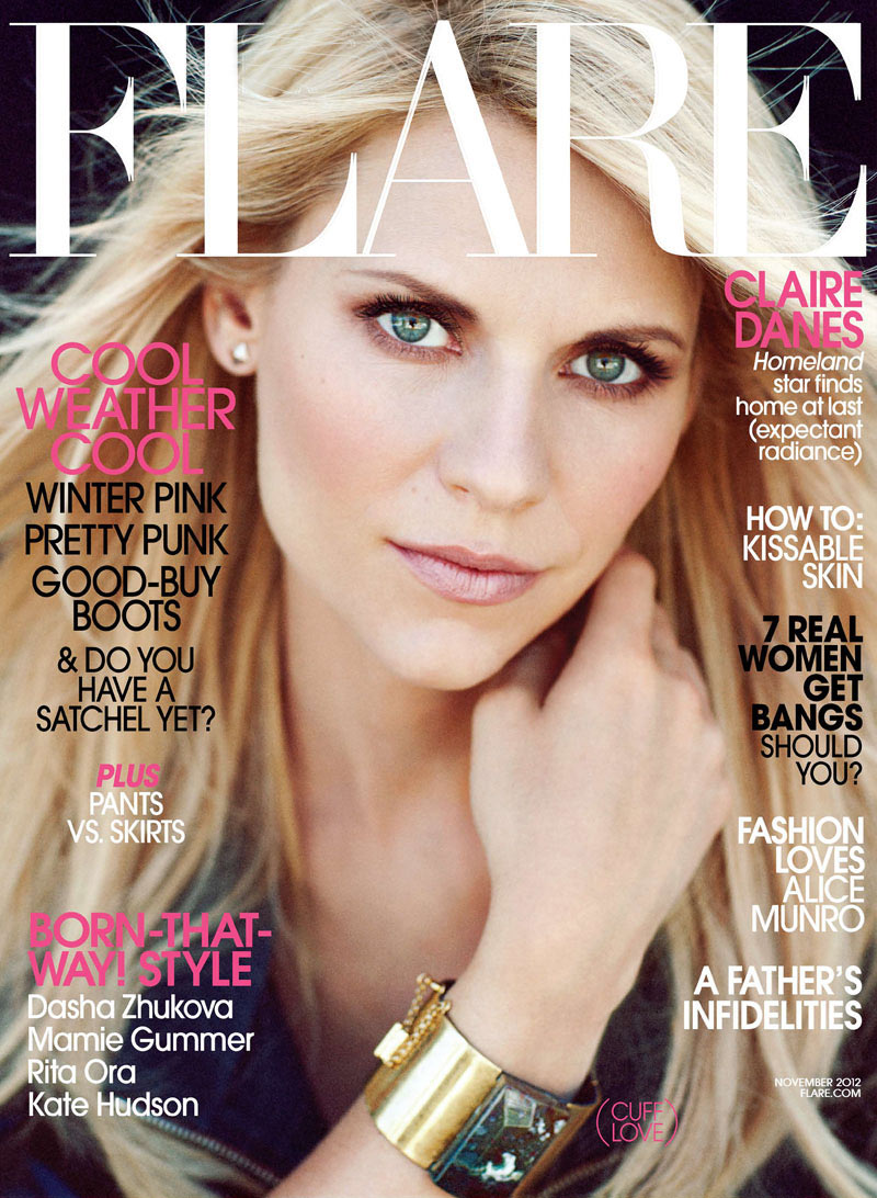 Claire Danes Stars in Flare’s November Cover Shoot, Lensed by Chris Nicholls