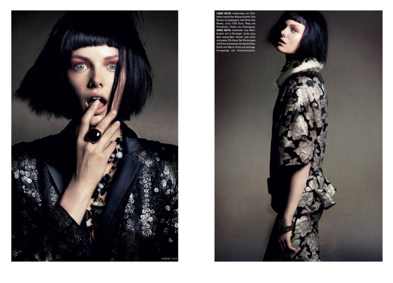 Honer Akrawi Lenses Baroque Punk Fashion for Madame Germany