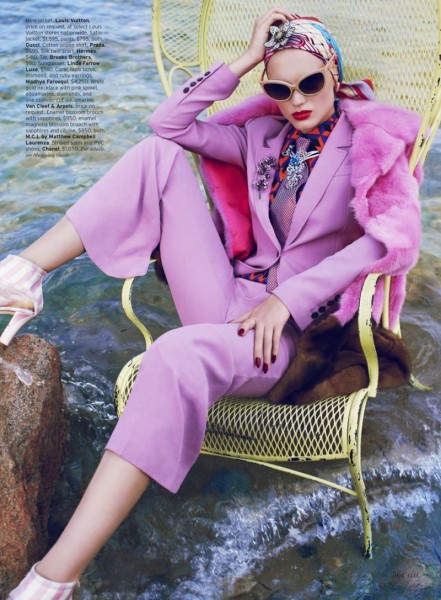 Naty Chabanenko Luxuriates in Eccentric Style for Thomas Whiteside's Elle US Shoot Naty Chabanenko Luxuriates in Eccentric Style for Thomas Whiteside's Elle US Shoot
