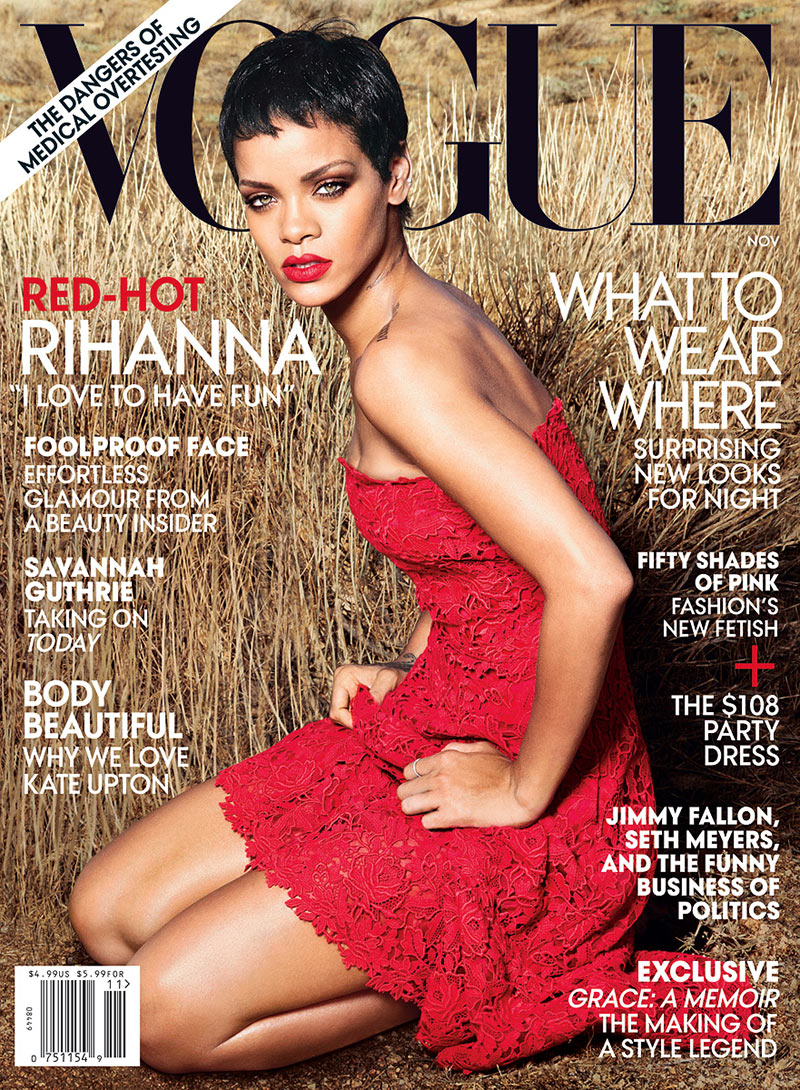 Rihanna Stuns in Valentino on the Cover of Vogue US November 2012