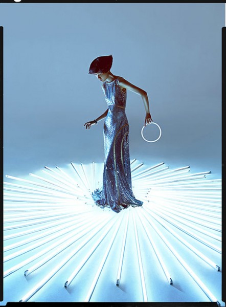 Wang Xiao Lights Up for Harper's Bazaar China Art by Charles Guo Wang Xiao Lights Up for Harper's Bazaar China Art by Charles Guo