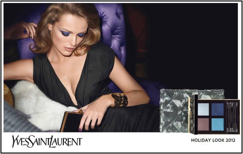 Edita Vilkeviciute Fronts Yves Saint Laurent's Holiday 2012 Campaign
