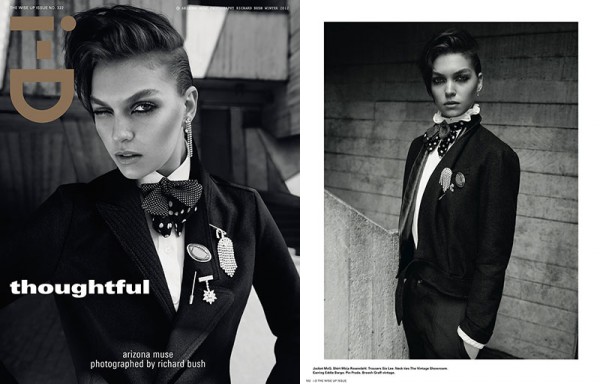Arizona Muse Sports Boyish Looks for i-D's Winter 2012 Cover Shoot by Richard Bush Arizona Muse Sports Boyish Looks for i-D's Winter 2012 Cover Shoot by Richard Bush