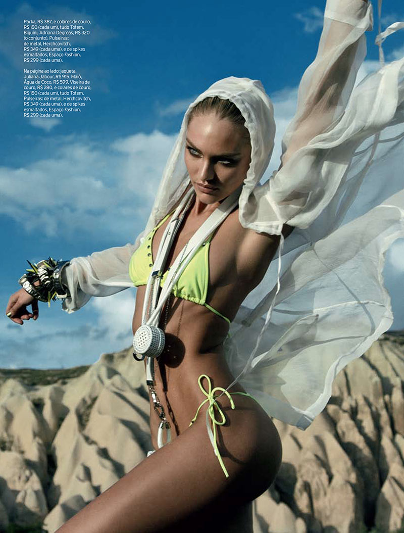 Candice Swanepoel Takes on Sporty Glam Style for Elle Brazil