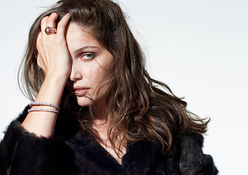 Laetitia Casta Sports Fur and Gems for Eric Guillemain in The Sunday Times Style