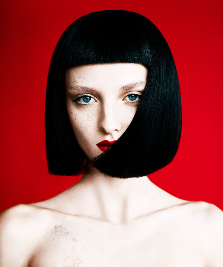 Amanda Norgaard Models Shear Style for WWD Beauty Inc., Lensed by Billy Kidd