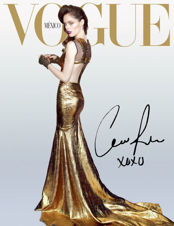 Coco Rocha Goes for the Gold on Vogue Mexico’s December 2012 Cover