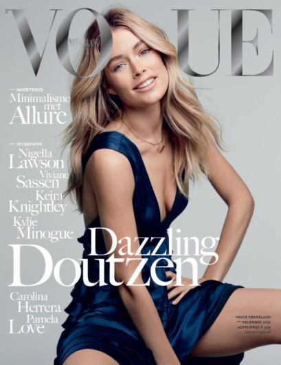 Doutzen Kroes is All Smiles on the December 2012 Cover of Vogue Netherlands