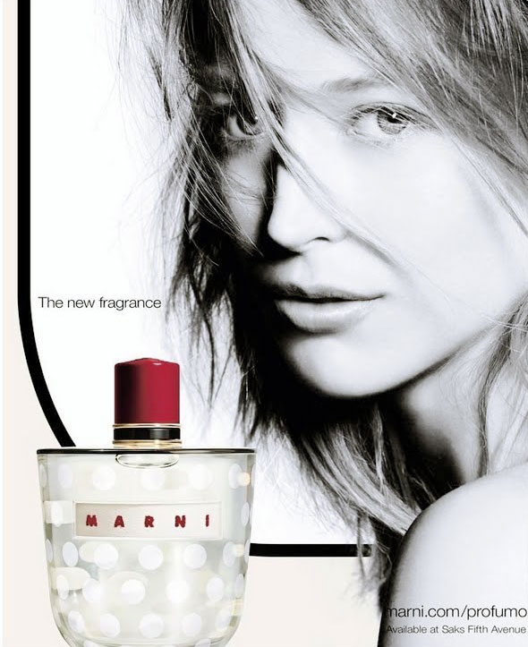 Raquel Zimmermann Appears in the Marni Fragrance Campaign by Nick Knight
