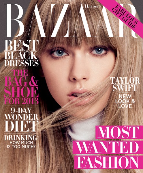 Taylor Swift on the December/January Cover of Harper's Bazaar US