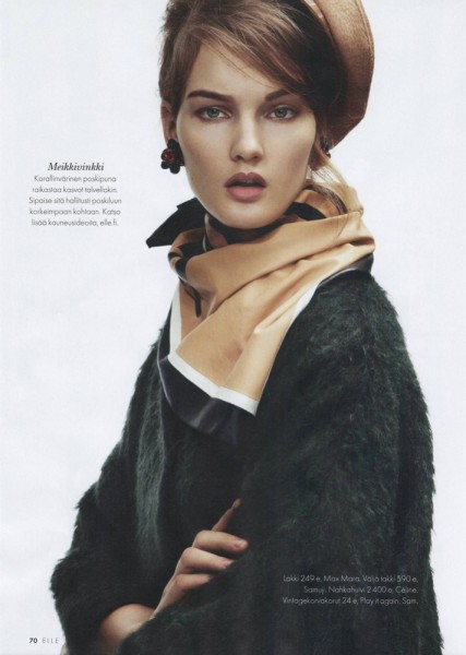 Kirsi Pyrhönen Dons Elegant Knits for Elle Finland January 2013 by Jesse Laitinen Kirsi Pyrhönen Dons Elegant Knits for Elle Finland January 2013 by Jesse Laitinen