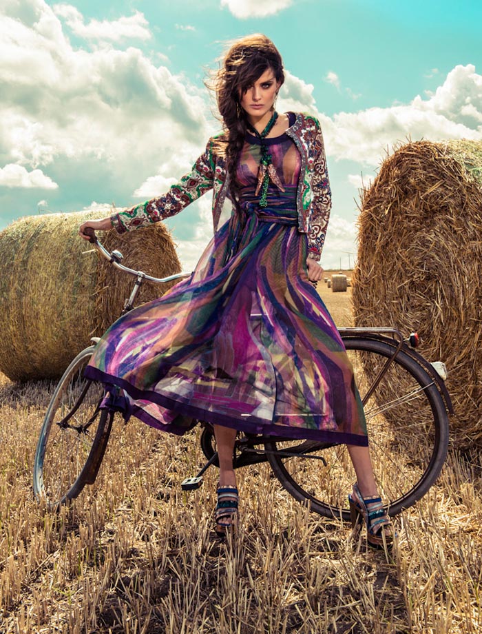 Isabeli Fontana Wows in Colorful Fashion for Vogue Brazil’s December Cover Shoot