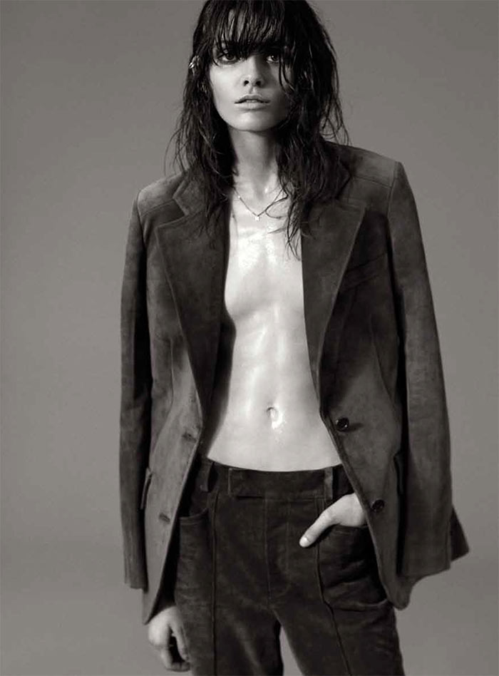 Melissa Stasiuk Dons Menswear Inspired Style for Russh December/January