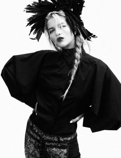 Lydia Carron Dons Winter Capes for Amica December 2012 by Takahiro Ogawa Lydia Carron Dons Winter Capes for Amica December 2012 by Takahiro Ogawa