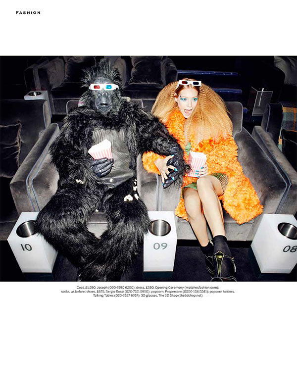 Justina G. Takes a Walk on the Wild Side for Stylist Magazine