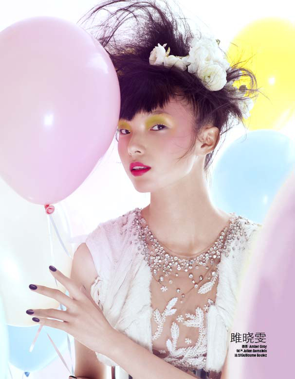 Xiao Wen Ju Celebrates for Marie Claire China's December Issue by Amber Gray