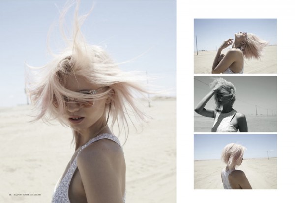 Abbey Lee Kershaw Takes to the Desert for Harper's Bazaar Australia January 2013 by Simon Upton Abbey Lee Kershaw Takes to the Desert for Harper's Bazaar Australia January 2013 by Simon Upton
