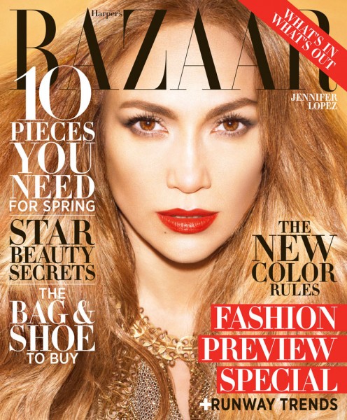 Jennifer Lopez Shines in Paco Rabanne on the February 2013 Cover of Harper's Bazaar US Jennifer Lopez Shines in Paco Rabanne on the February 2013 Cover of Harper's Bazaar US