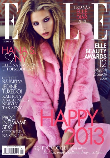 Hana Soukupova Sports Louis Vuitton for the January Cover Shoot of Elle ...