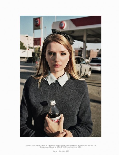 Lily Donaldson Goes Back to School for Dazed & Confused's February Issue