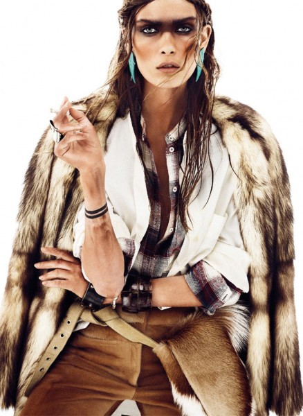 Maria Palm Dons Nomadic Style for S Moda's January 2013 Issue by Alvaro Beamud Cortes