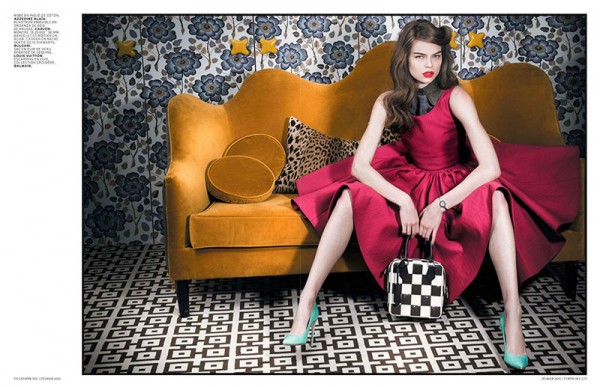 Estelle Yves Evokes 50s Elegance for L'Officiel Paris February 2013 by Thanassis Krikis Estelle Yves Evokes 50s Elegance for L'Officiel Paris February 2013 by Thanassis Krikis