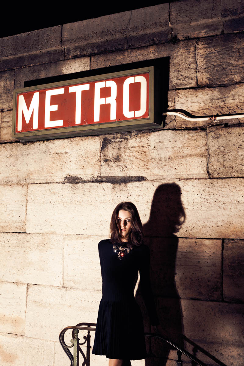 Cris Herrmann Models Parisian Chic for L'Officiel Turkey's February Issue