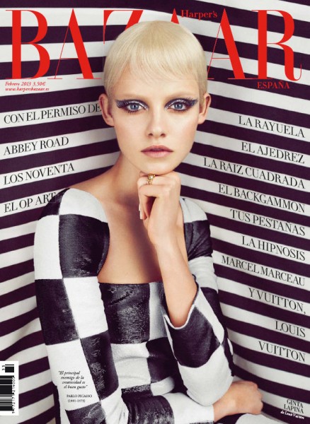 Ginta Lapina Mesmerizes in Louis Vuitton for Harper's Bazaar Spain February 2013 Cover Ginta Lapina Mesmerizes in Louis Vuitton for Harper's Bazaar Spain February 2013 Cover