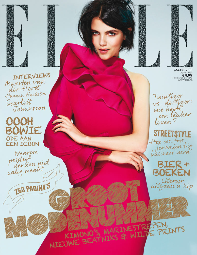 Agnes Nabuurs Wears Gucci for Elle Netherlands' March 2013 Cover