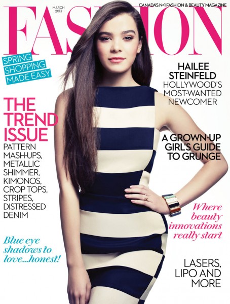 Hailee Steinfeld Graces Fashion's March 2013 Cover in Lanvin Hailee Steinfeld Graces Fashion's March 2013 Cover in Lanvin