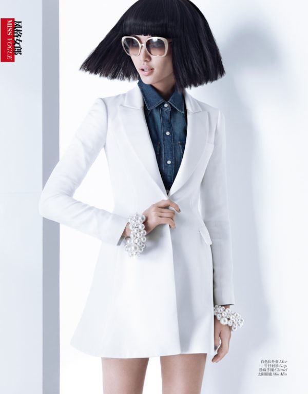 Bonnie Chen Rocks Denim in Vogue China's March Issue by Stockton ...