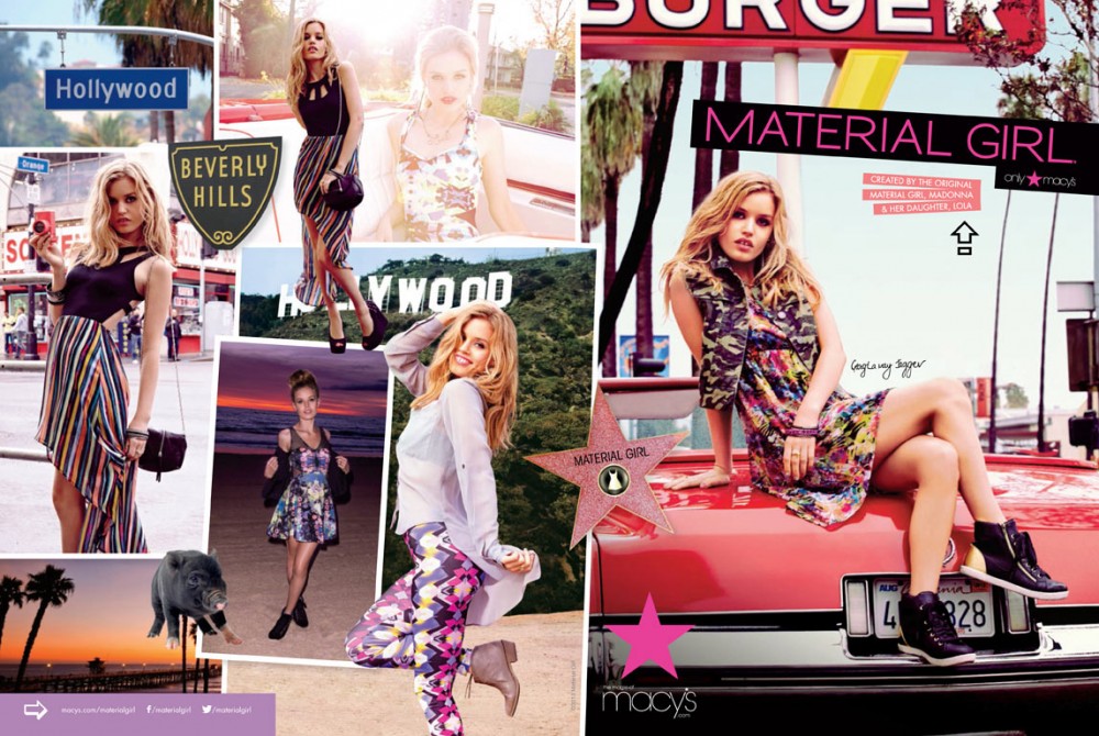 Georgia May Jagger Heads to Hollywood for Material Girl Spring 2013 ...