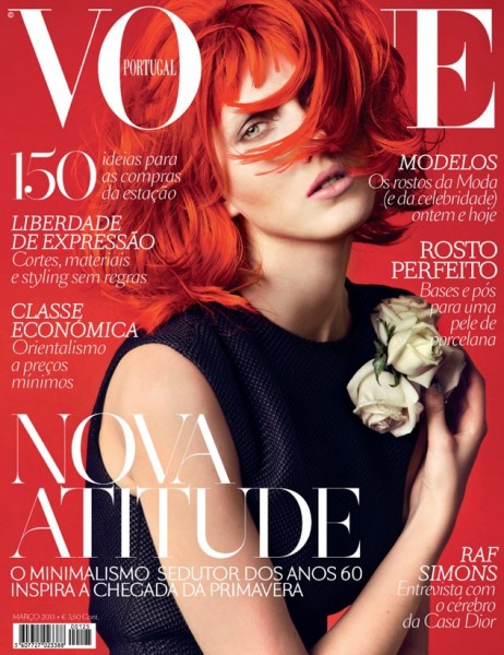 Iris Egbers Flaunts Red Hair for Vogue Portugal's March 2013 Cover Iris Egbers Flaunts Red Hair for Vogue Portugal's March 2013 Cover