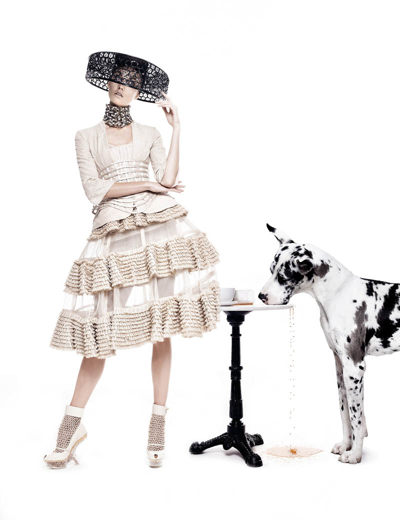 Karlie Kloss and Vika Falileeva Front Neiman Marcus' Art of Fashion Spring 2013 Campaign