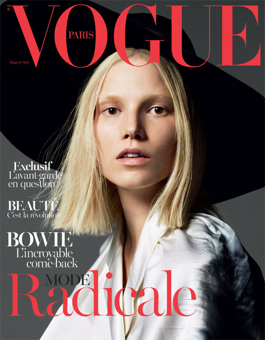 Suvi Koponen Lands First Vogue Paris Cover with March 2013 Issue