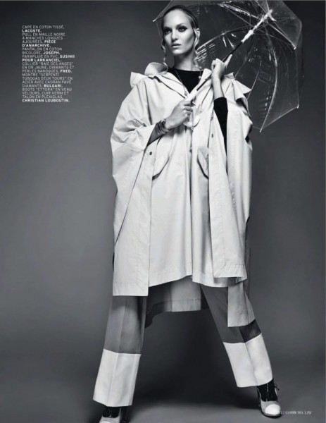Theres Alexandersson Preps for Rain in L'Officiel Paris' March Issue by ...