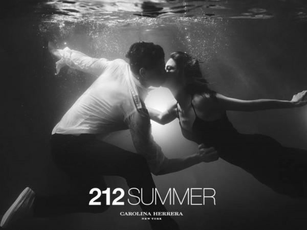 Sasha Luss and Lauren Auerbach Dive in for 212 Summer Carolina Herrera Campaign by Hunter & Gatti