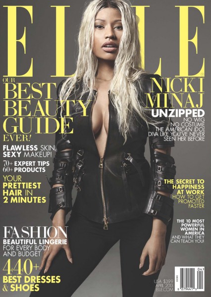 Nicki Minaj Gets a Make-under for Elle US' April 2013 Cover Shoot Nicki Minaj Gets a Make-under for Elle US' April 2013 Cover Shoot