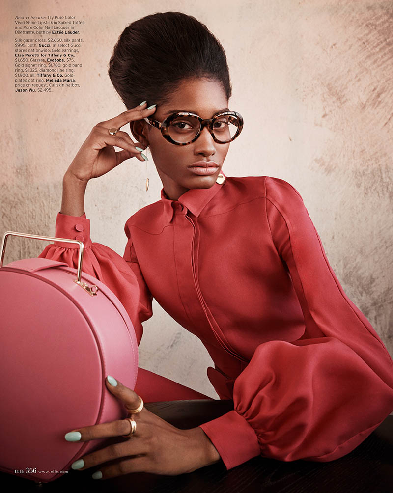 Melodie Monrose is 60s Glam for Mariano Vivanco in Elle US April 2013
