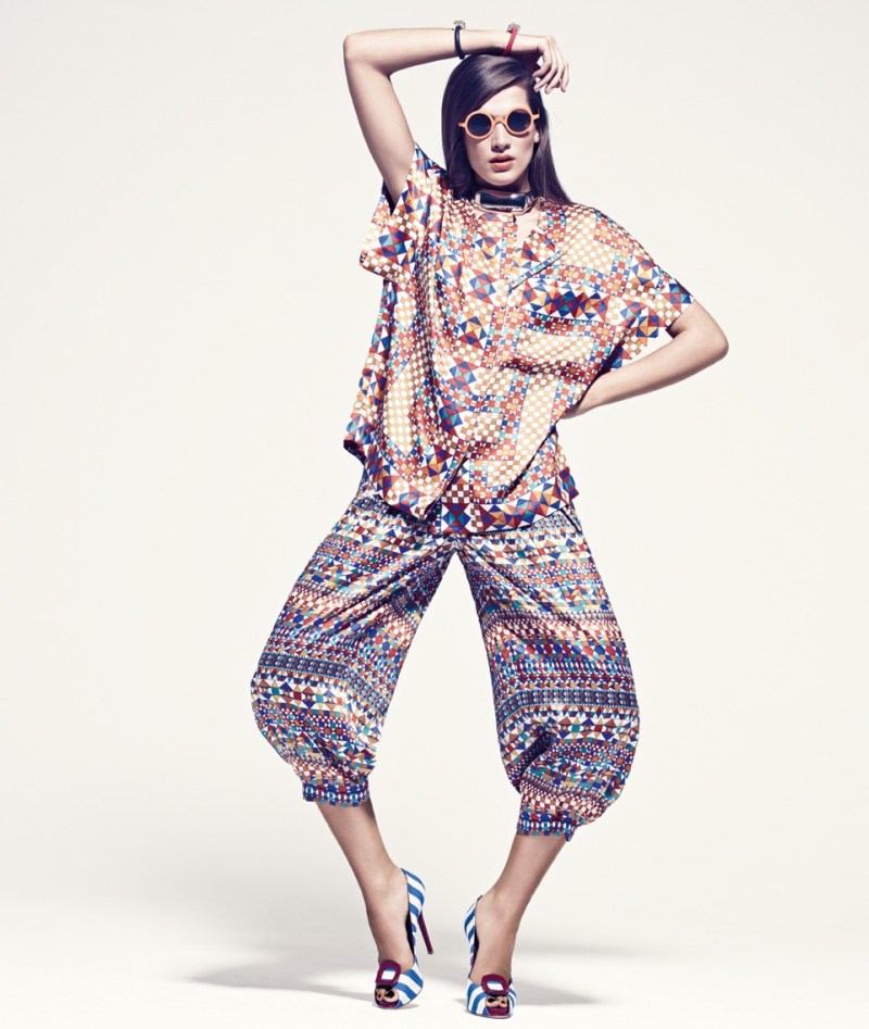 Natalia Oberhanss Models Spring Fashion for Grazia Germany